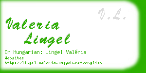 valeria lingel business card